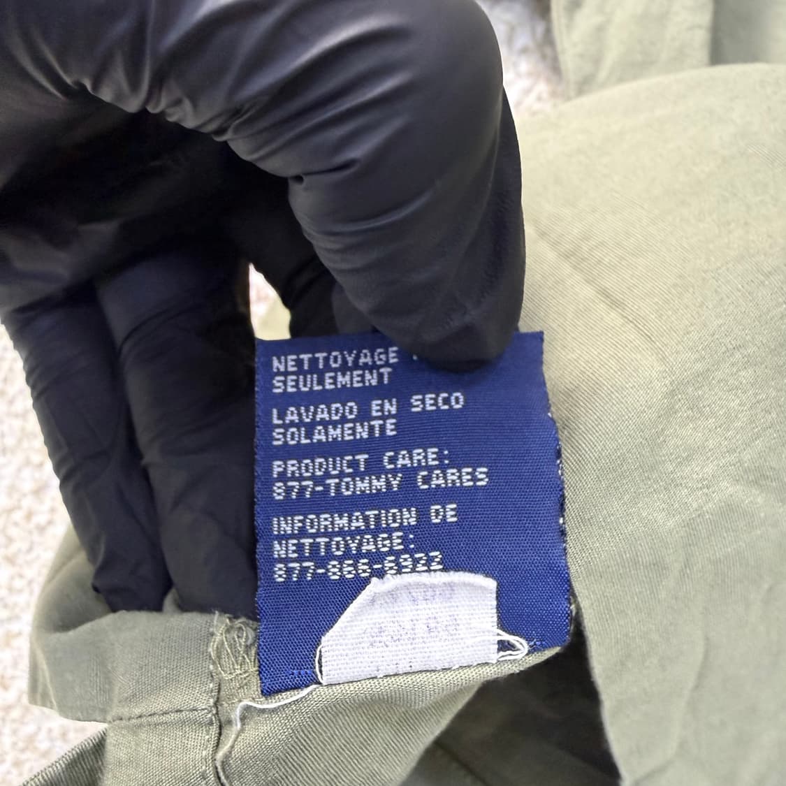 M 타미힐피거 올리브 브이넥 블라우스 0223T 상품이미지4