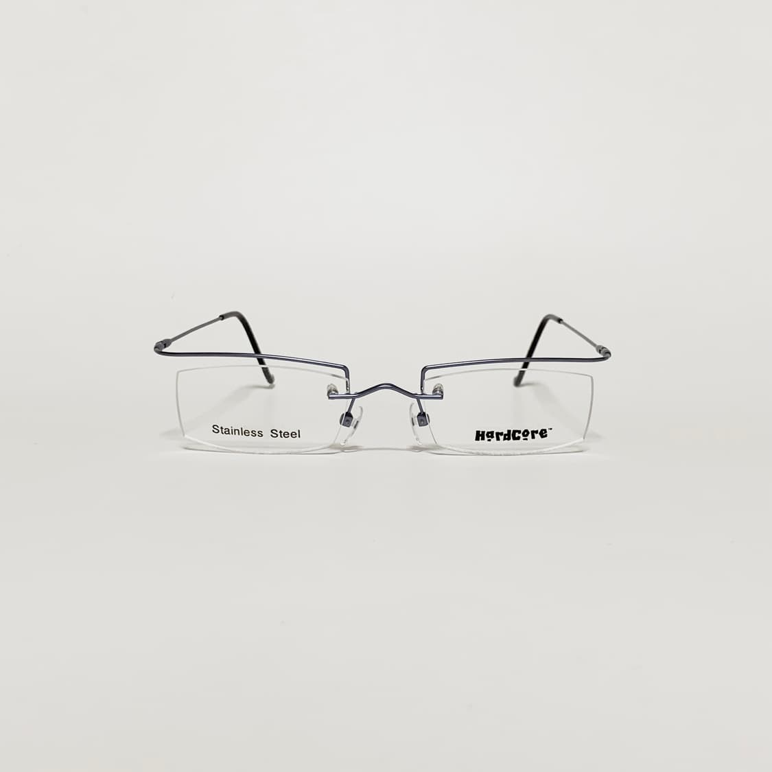 840 그레이 데드스탁 남녀공용 무테 직사각 스테인리스 프레임 빈티지안경 상품이미지1