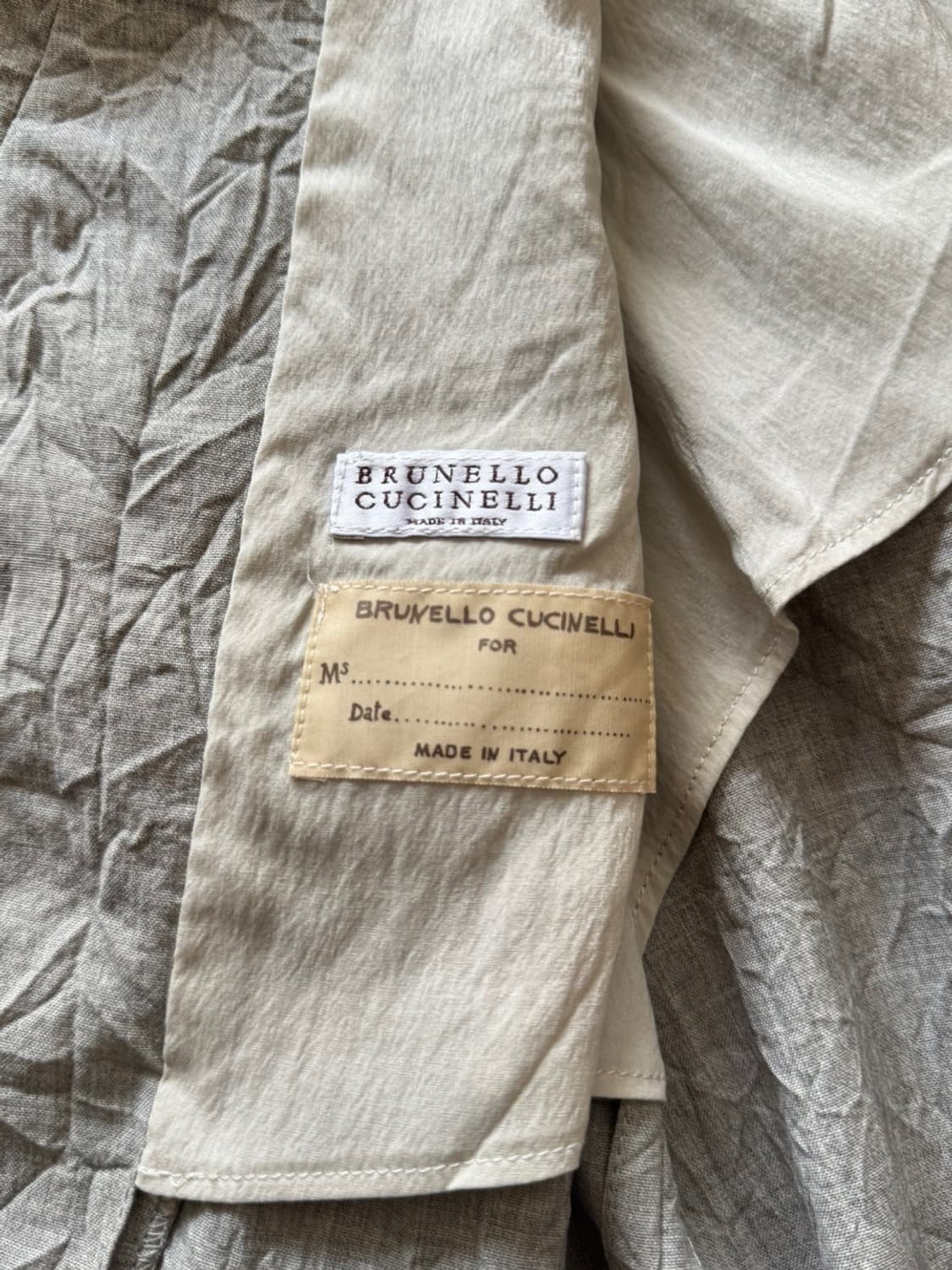 브루넬로 쿠치넬리 링클 자켓 55 상품이미지3