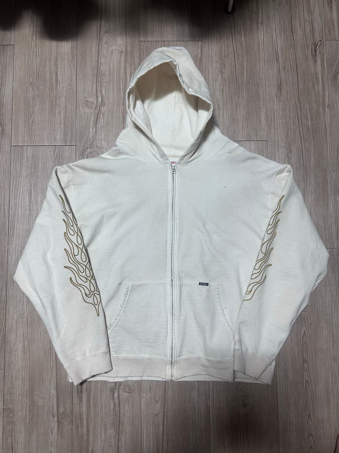 카미야 디스트로이드 후드 집업 아이보리 L 상품이미지1