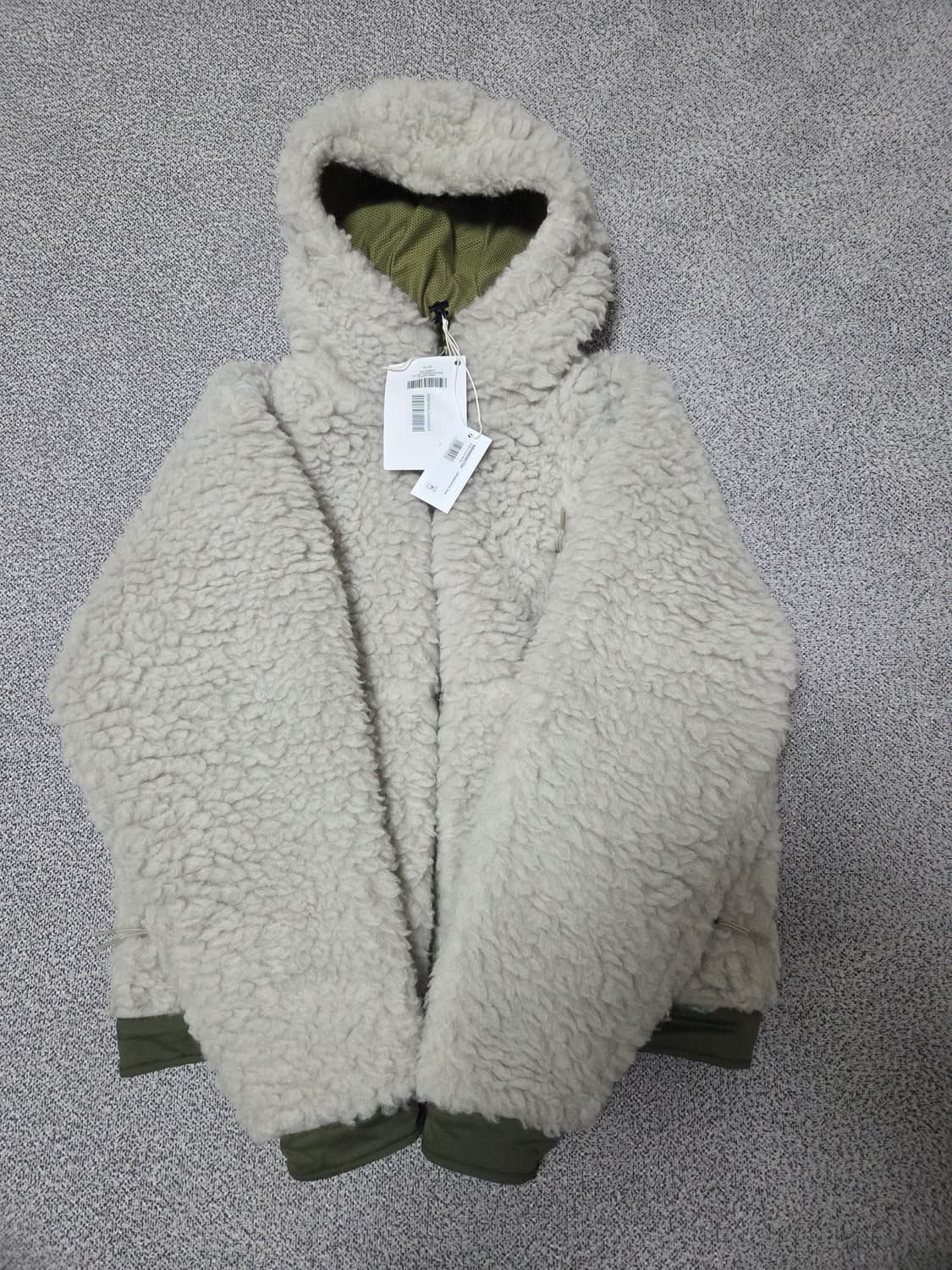 로아 하이킹 헤비후리스 XL사이즈 화이트 상품이미지1