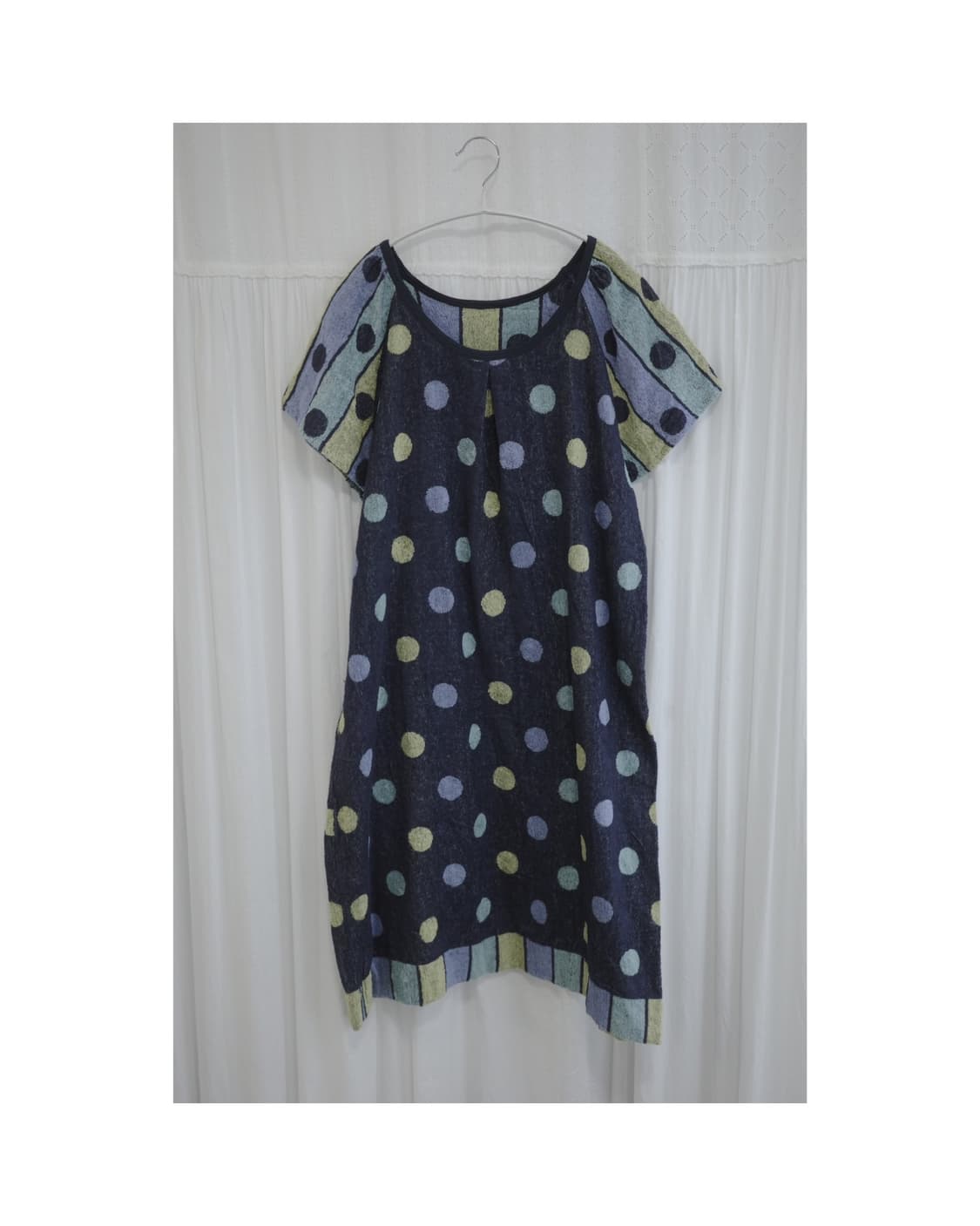 Terry Dot Raglan Dress 상품이미지1