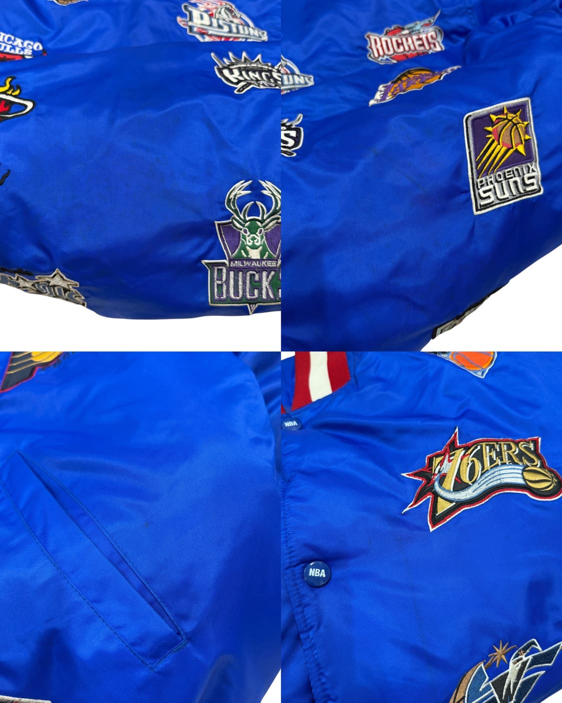 유니크 제너레이션 NBA 로고 패치 스타디움 바시티 점퍼 자켓 3XL 상품이미지4