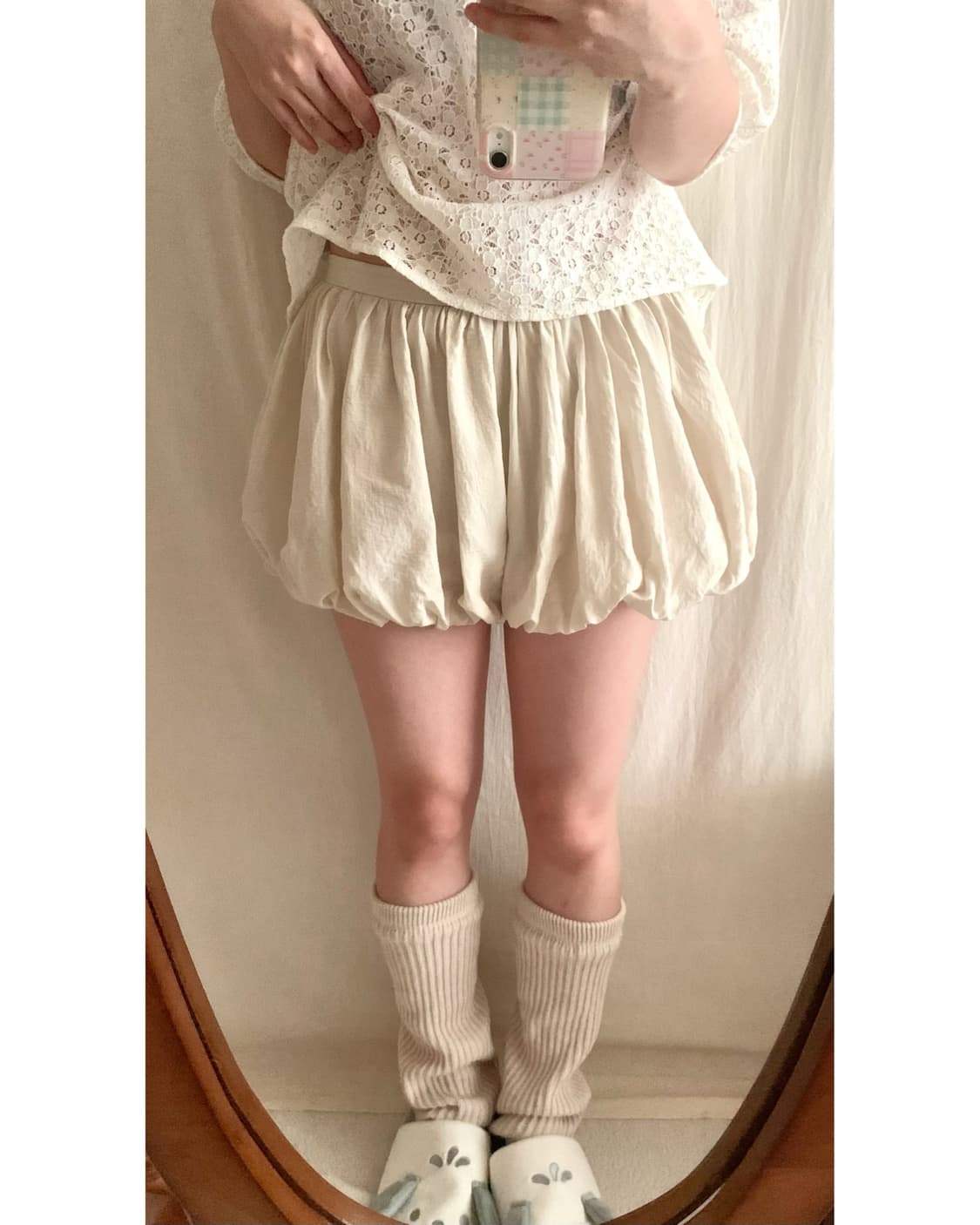아이보리 벌룬 숏팬츠 상품이미지1