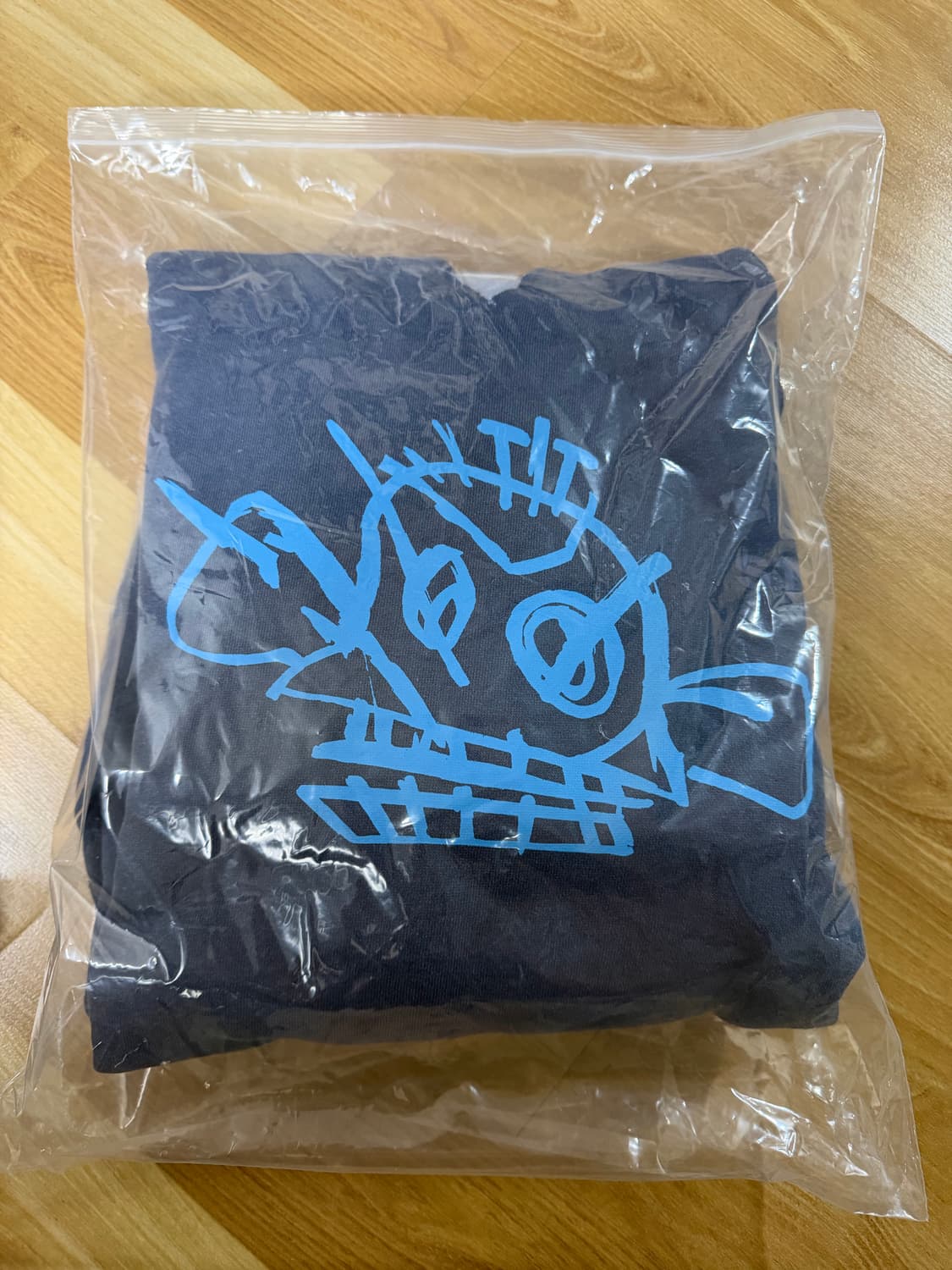 아이앱 스튜디오 x 아케인 징크스 후드 워시드 네이비 스카이 블루 상품이미지1