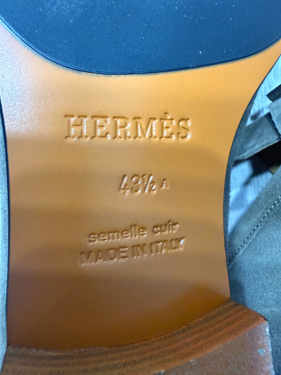 에르메스 스웨이드 로퍼 43.5 사이즈 새상품 상품이미지4