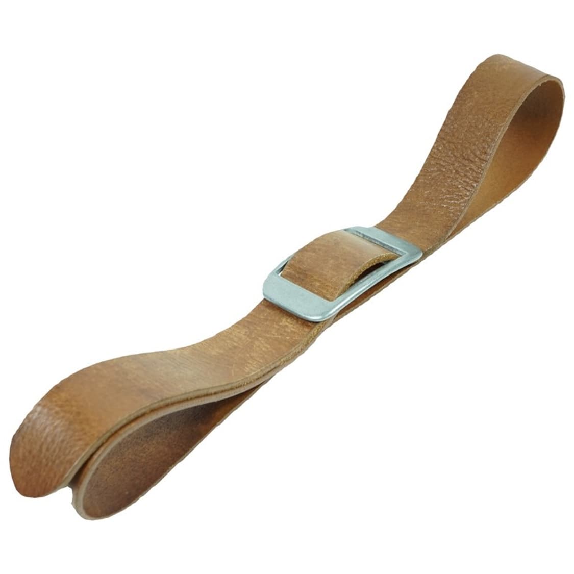 아메카지 무드 에이징 브라운 통가죽 슬라이드 벨트 상품이미지1