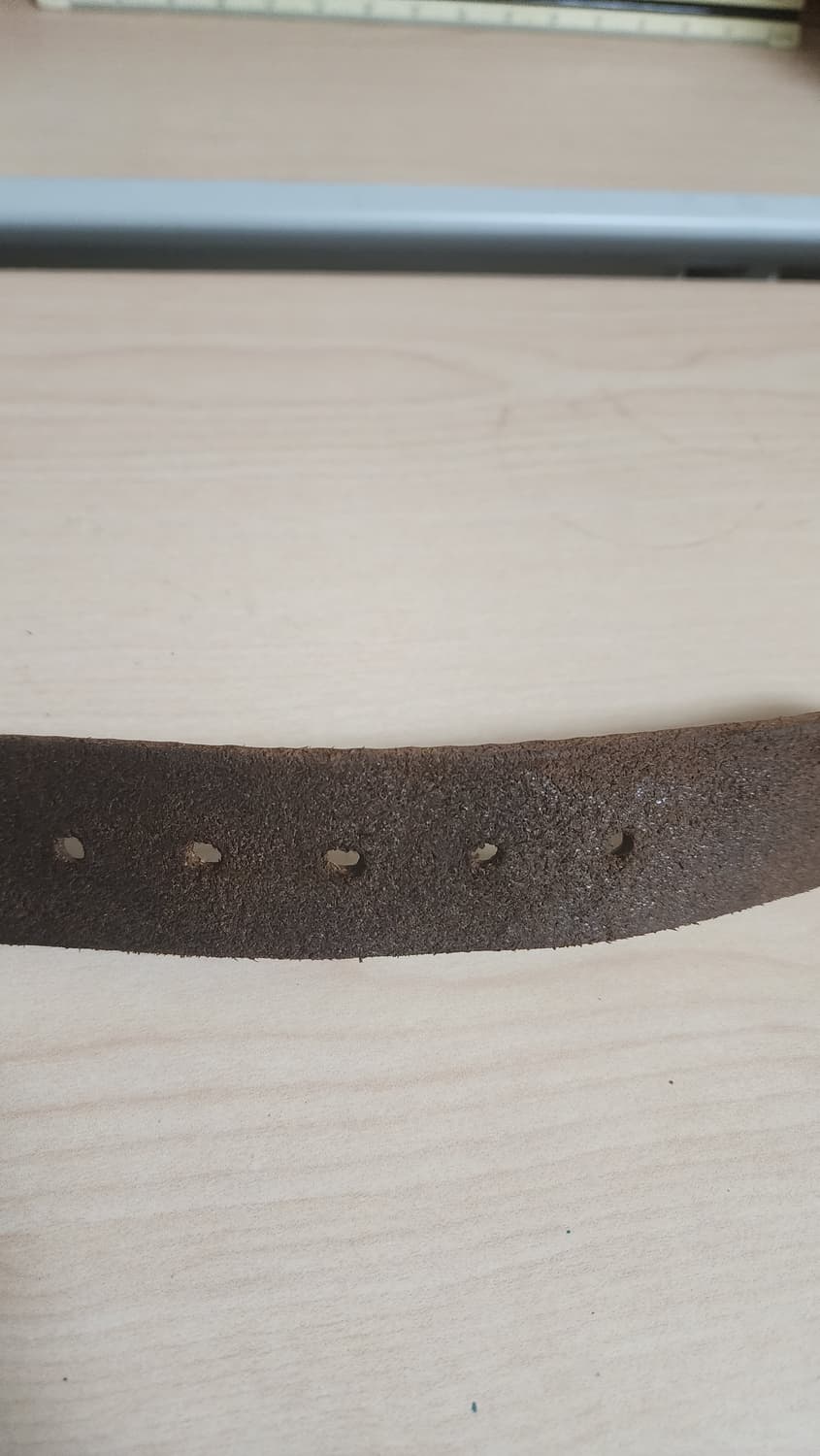 빈티지 스타일 브라운 황동 버클 징 통가죽 벨트 상품이미지7