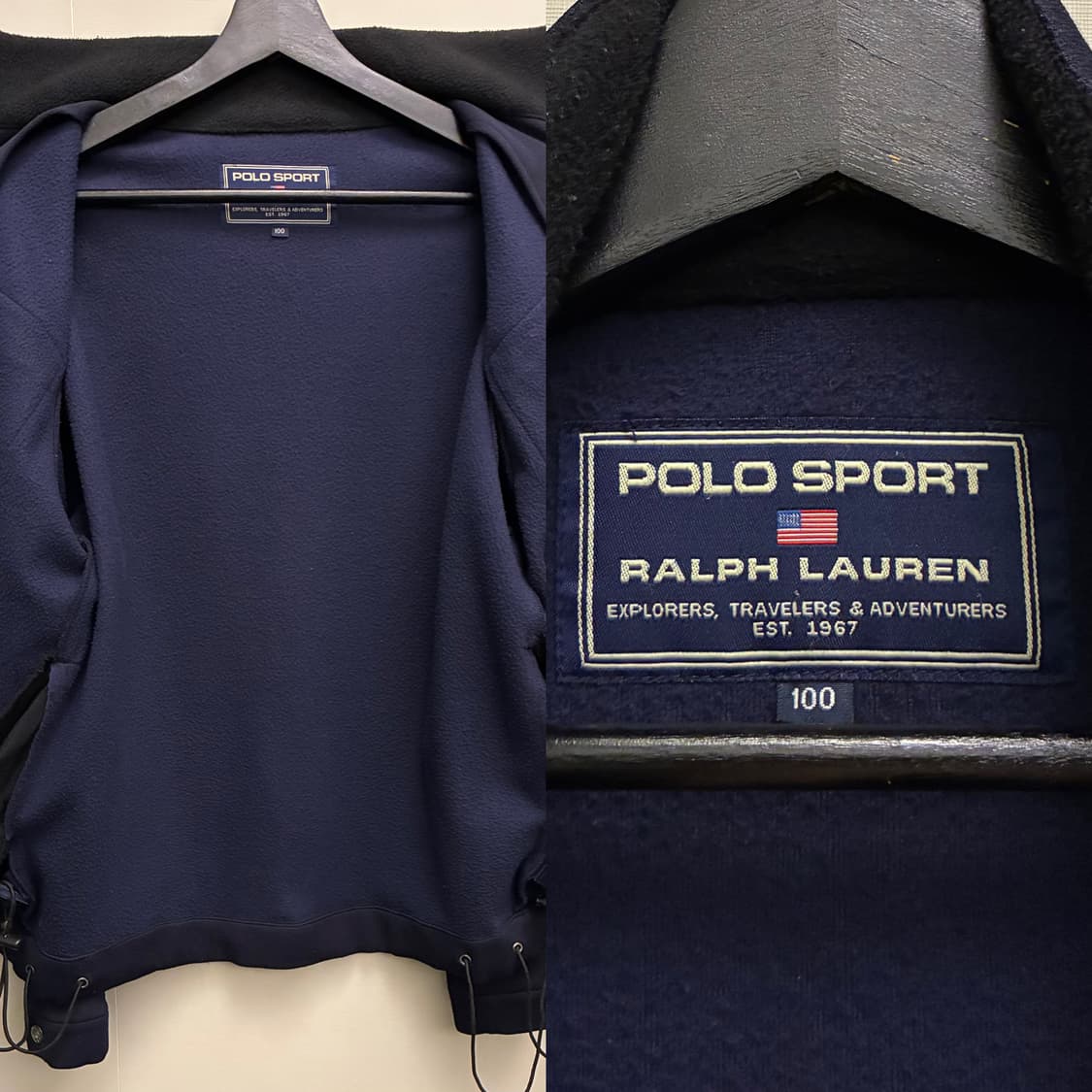 (L)90s POLO SPORT 폴로스포츠 4포켓 플리스 셔켓 자켓 상품이미지10