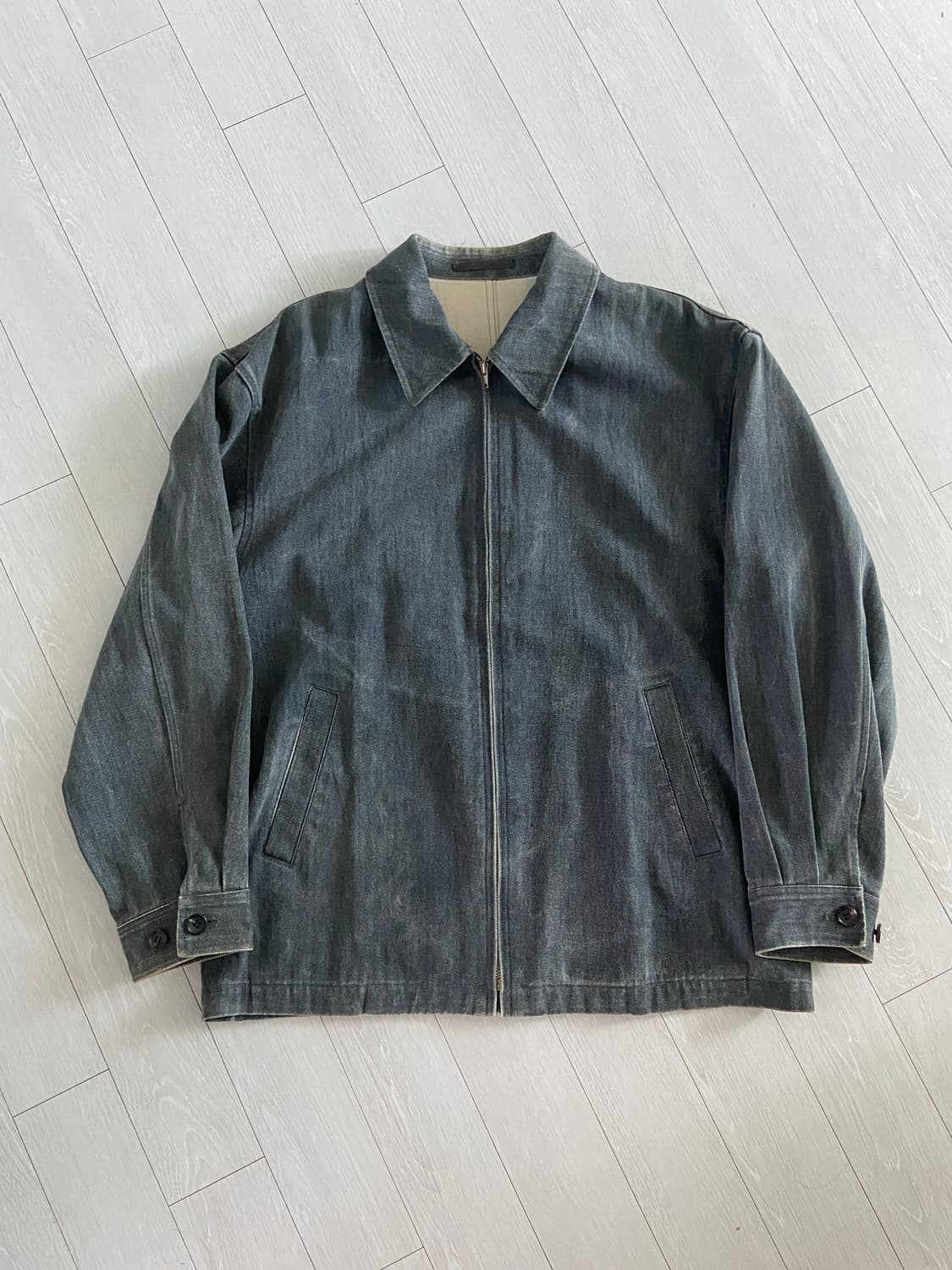 [M] AD 1992 꼼데가르송 옴므 아카이브 데님 커버 자켓 상품이미지1