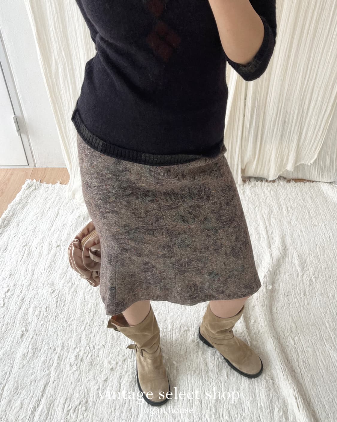 vintage floral patterned skirt 상품이미지2