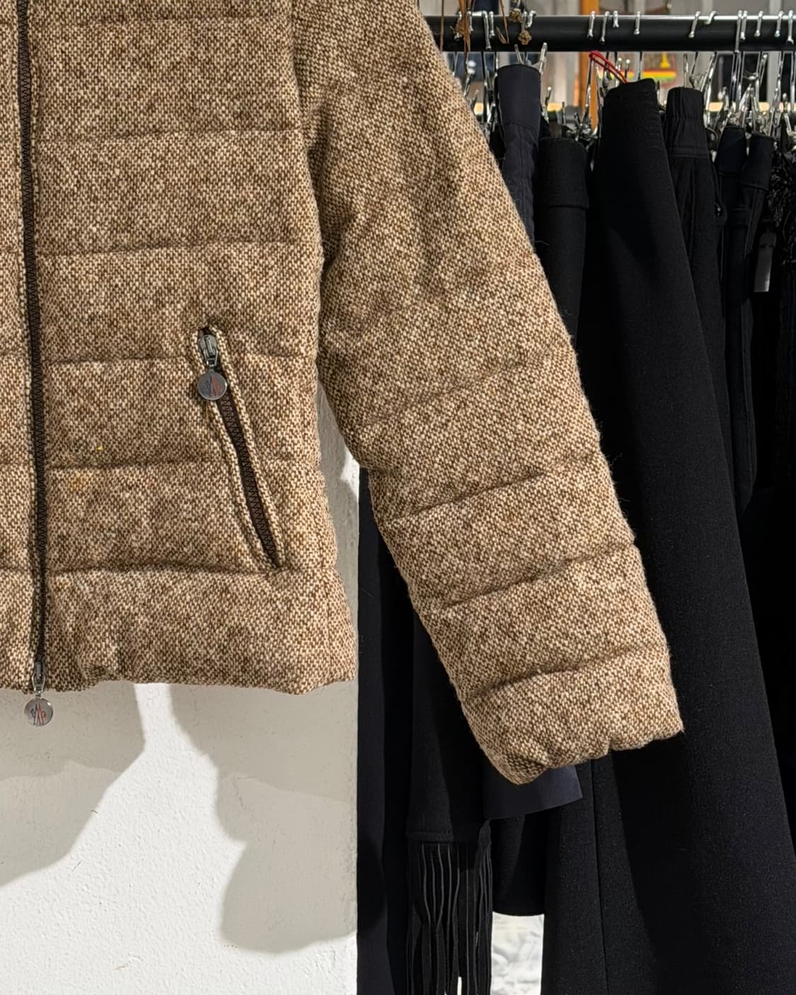 몽클레어 라이트 브라운 퍼 다운 패딩 상품이미지6