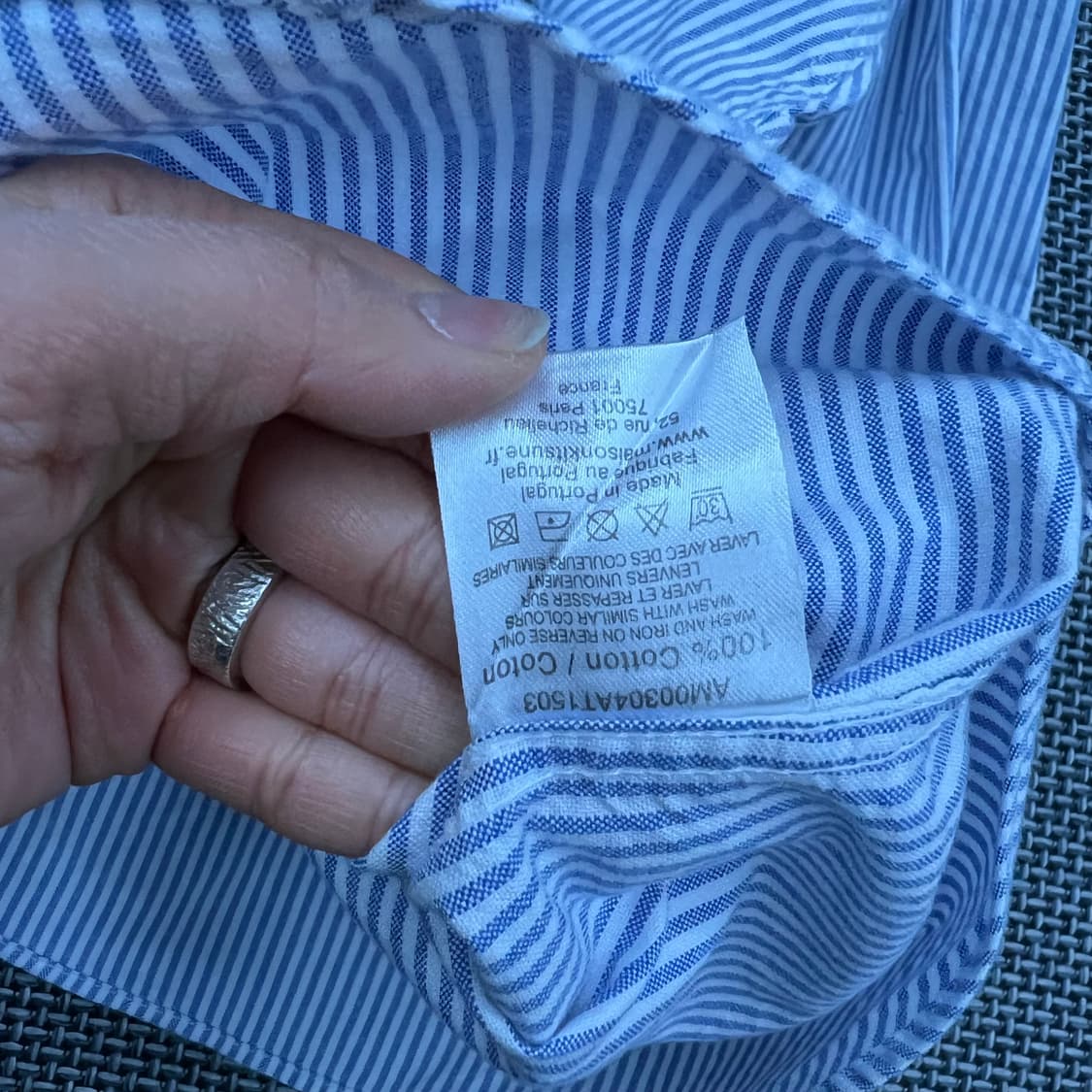 메종키츠네 스트라이프 셔츠 상품이미지3