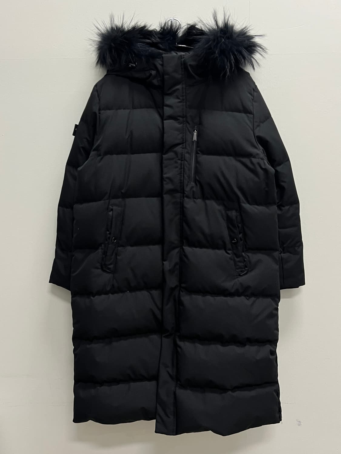 장미쉘바스키아 라쿤퍼 구스다운 롱 패딩 자켓 상품이미지2