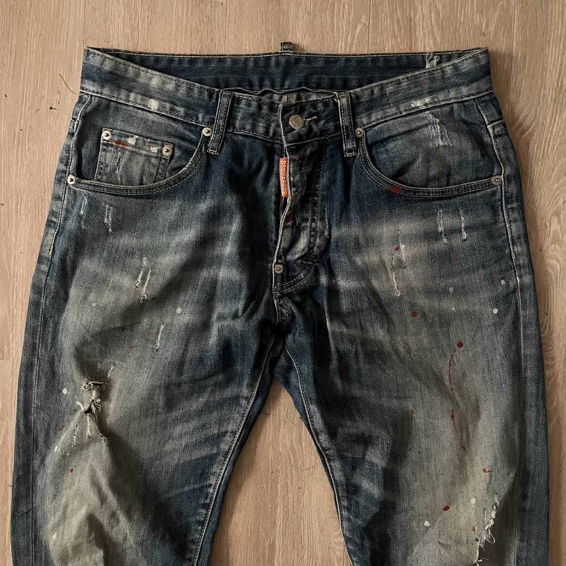 Dsquared2 distressed washed denim jeans 상품이미지2
