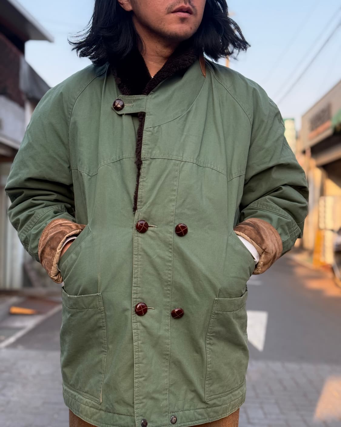 80-90s Cariboo Chilcotin 코튼 반스토머 매키노코트 M 상품이미지8