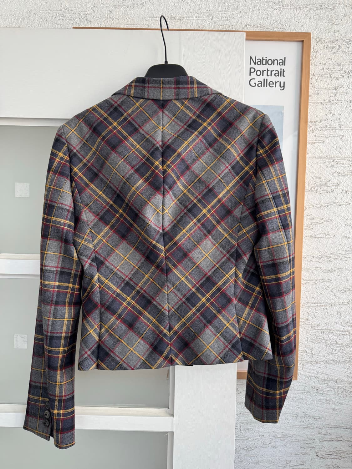 [LA PERLA] 라펠라 체크 패턴 레이스 자켓 38 상품이미지4