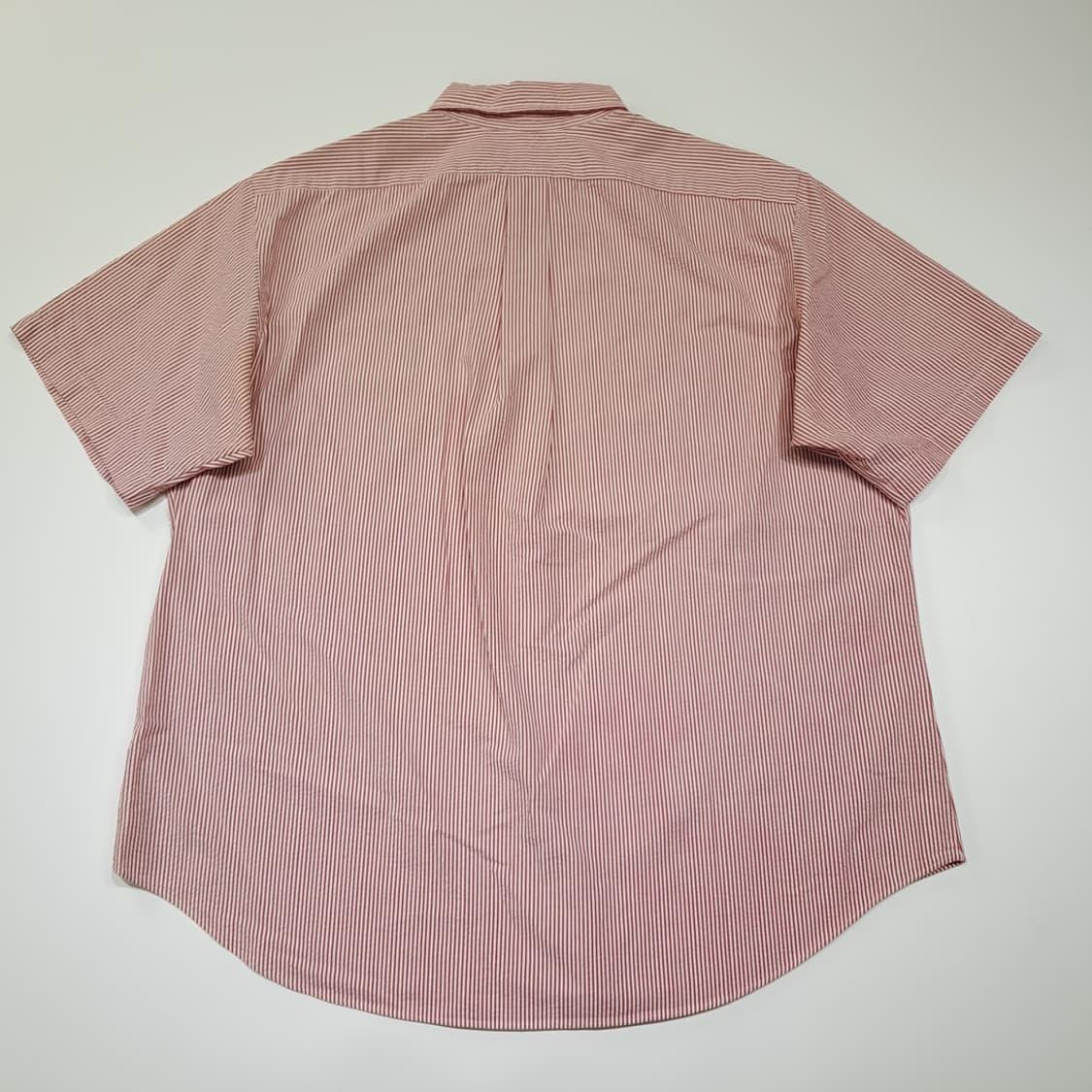 CK008 2XL 폴로 00s 시어서커 레드 스트라이프 반팔 셔츠 남방 상품이미지6