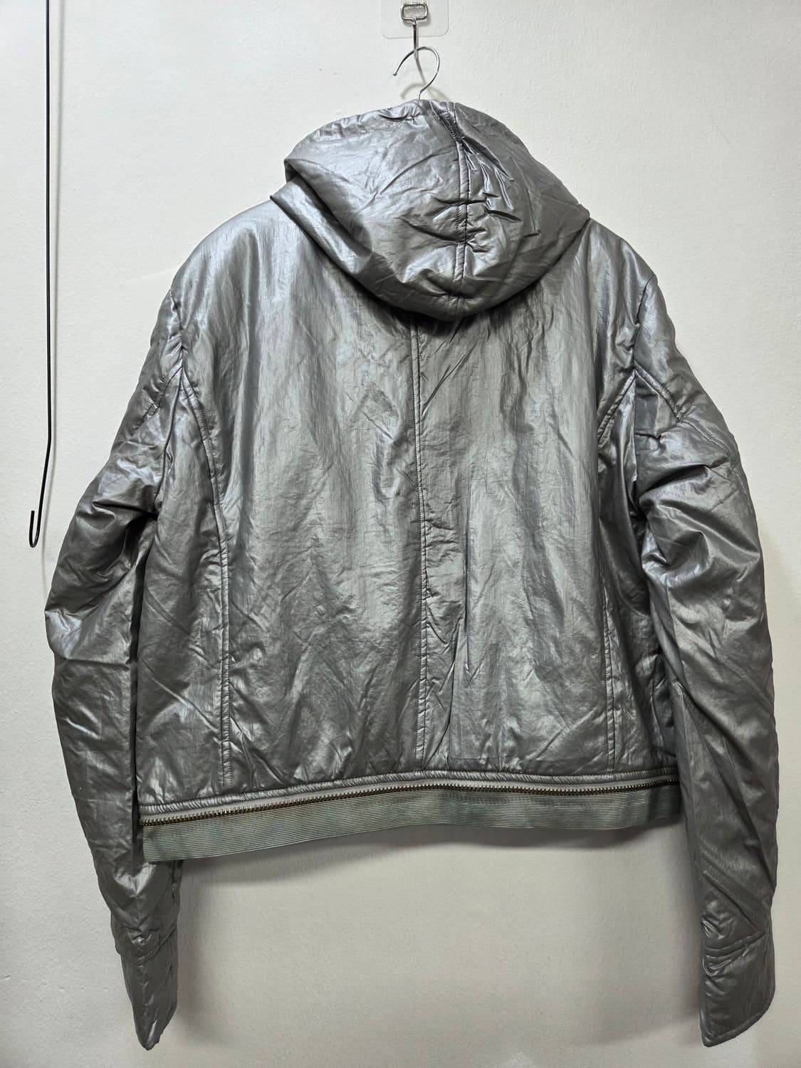 메탈 사이버닉 경량 점퍼 벤치코트 패딩 2way 상품이미지2