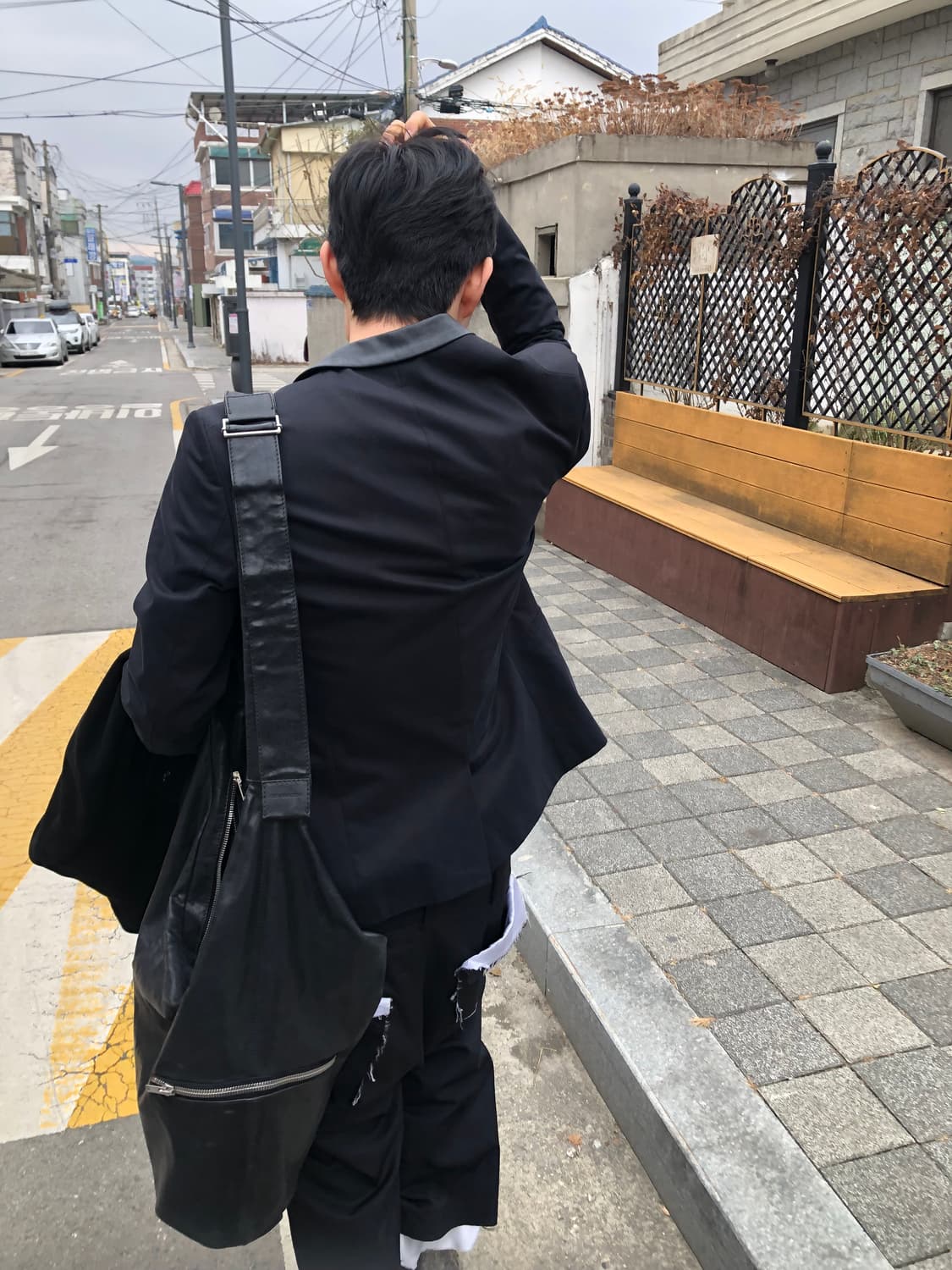 휴고보스 레더 카라 블레이저 상품이미지2