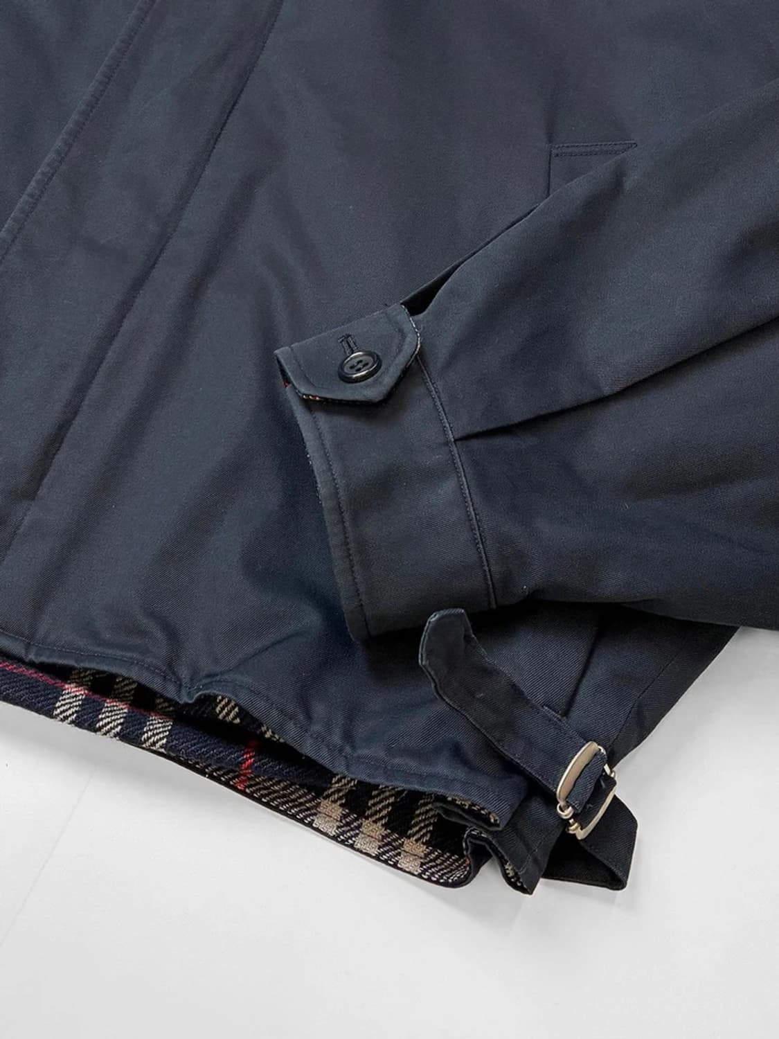 버버리 90s 안감 노바체크 울 블루종 자켓 PN5348 상품이미지3
