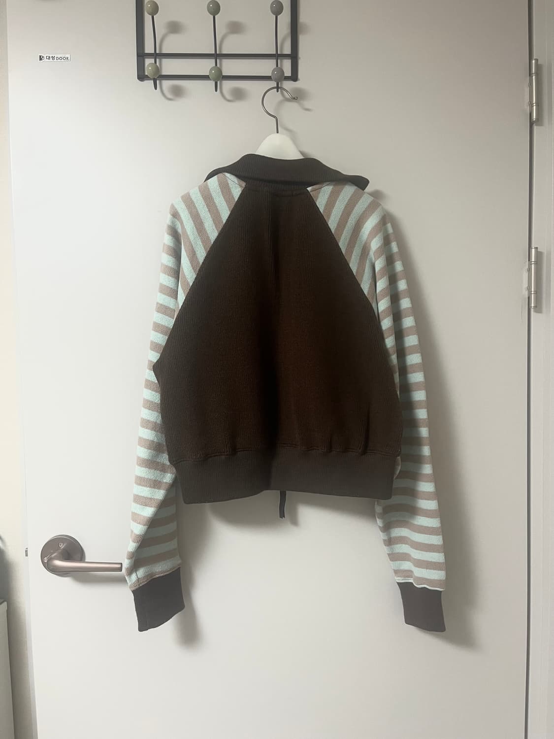 파르티멘토우먼 투웨이 스트라이프 니트 집업 상품이미지2