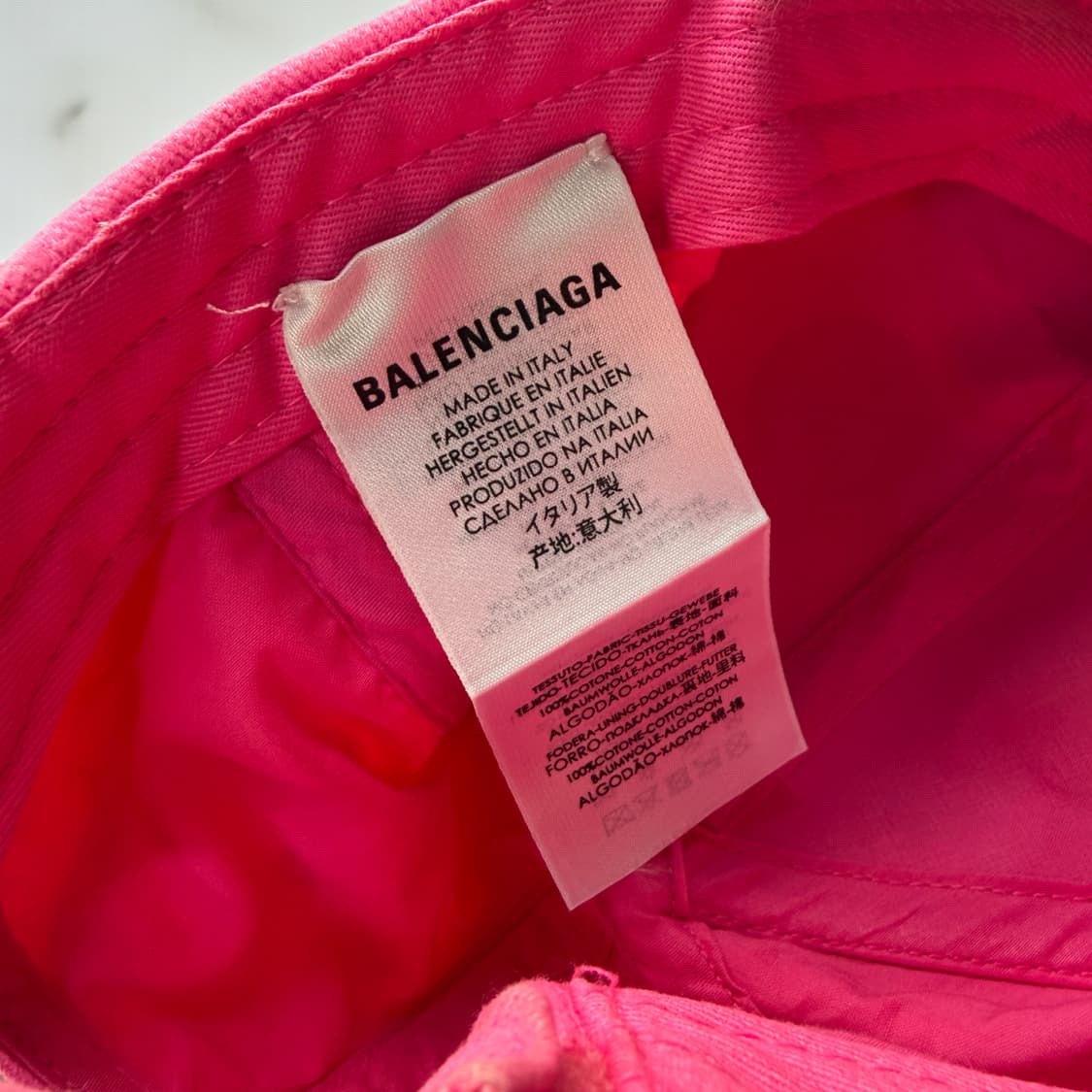 L(58)/ 발렌시아가 로고 엠브로이더리 베이스볼 캡 상품이미지7