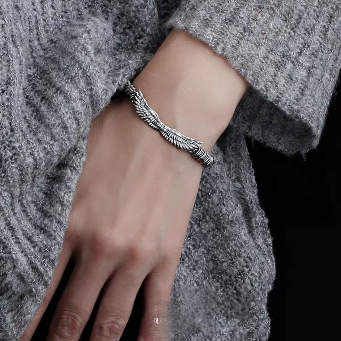 Oceanora 925 실버 윙 트위스트 체인 브레이슬릿 상품이미지5