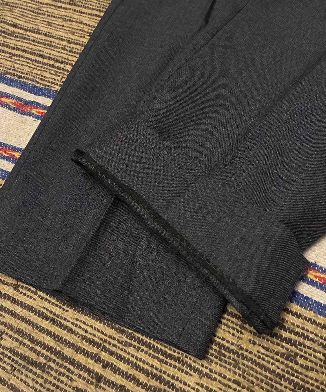 (2/31)POTTERY 포터리 울 테이퍼드 팬츠 슬랙스 다크그레이 상품이미지5