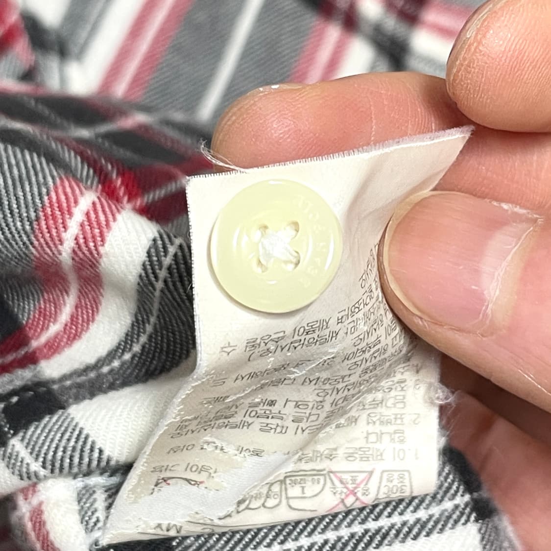 빈폴 블랙 타탄체크 코튼 긴팔셔츠 여성85 상품이미지6