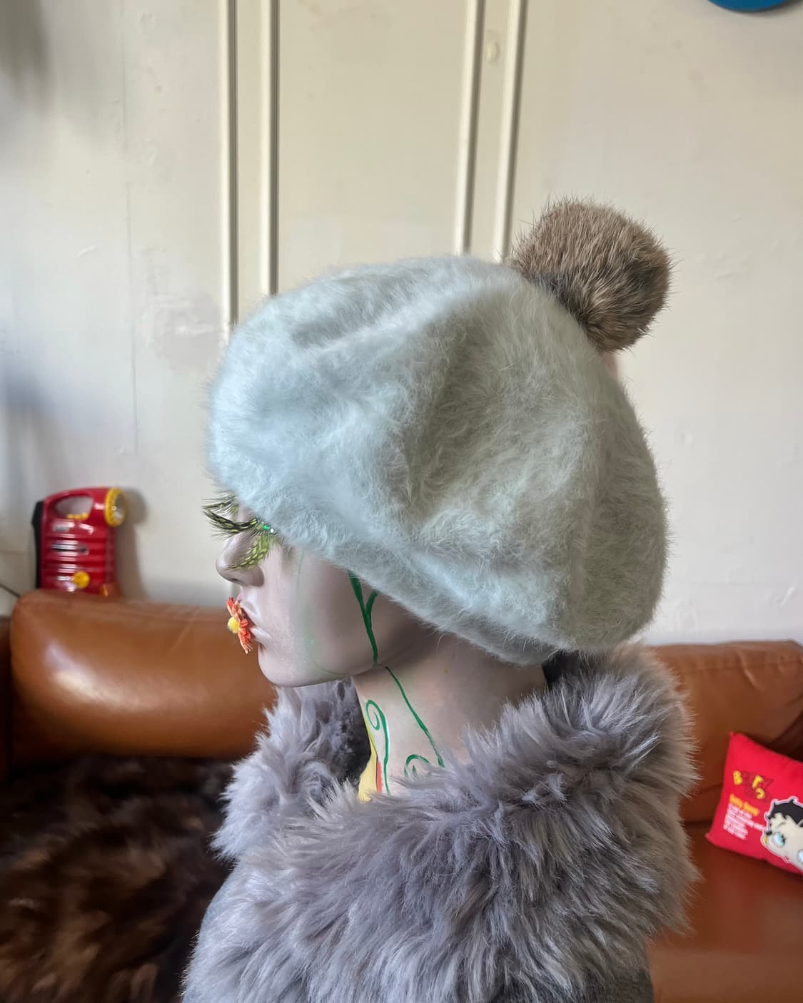 Earth Music & Ecology Japan Fur Hat 상품이미지2