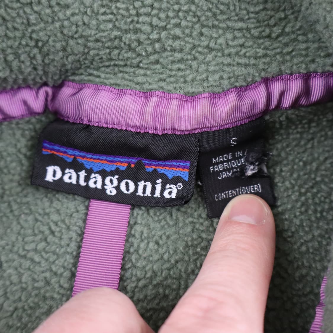 90s 파타고니아 신칠라 스냅-T 올리브/그린 자메이카 상품이미지5