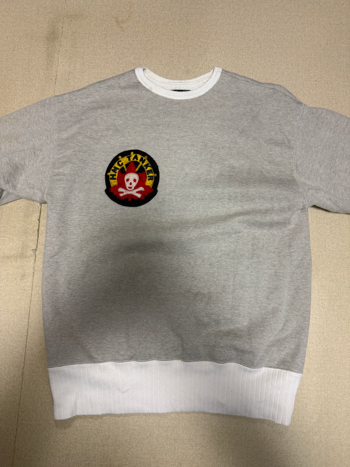 리얼맥코이 HMC TANKER 스웻셔츠 XL 오트밀,  상품이미지1