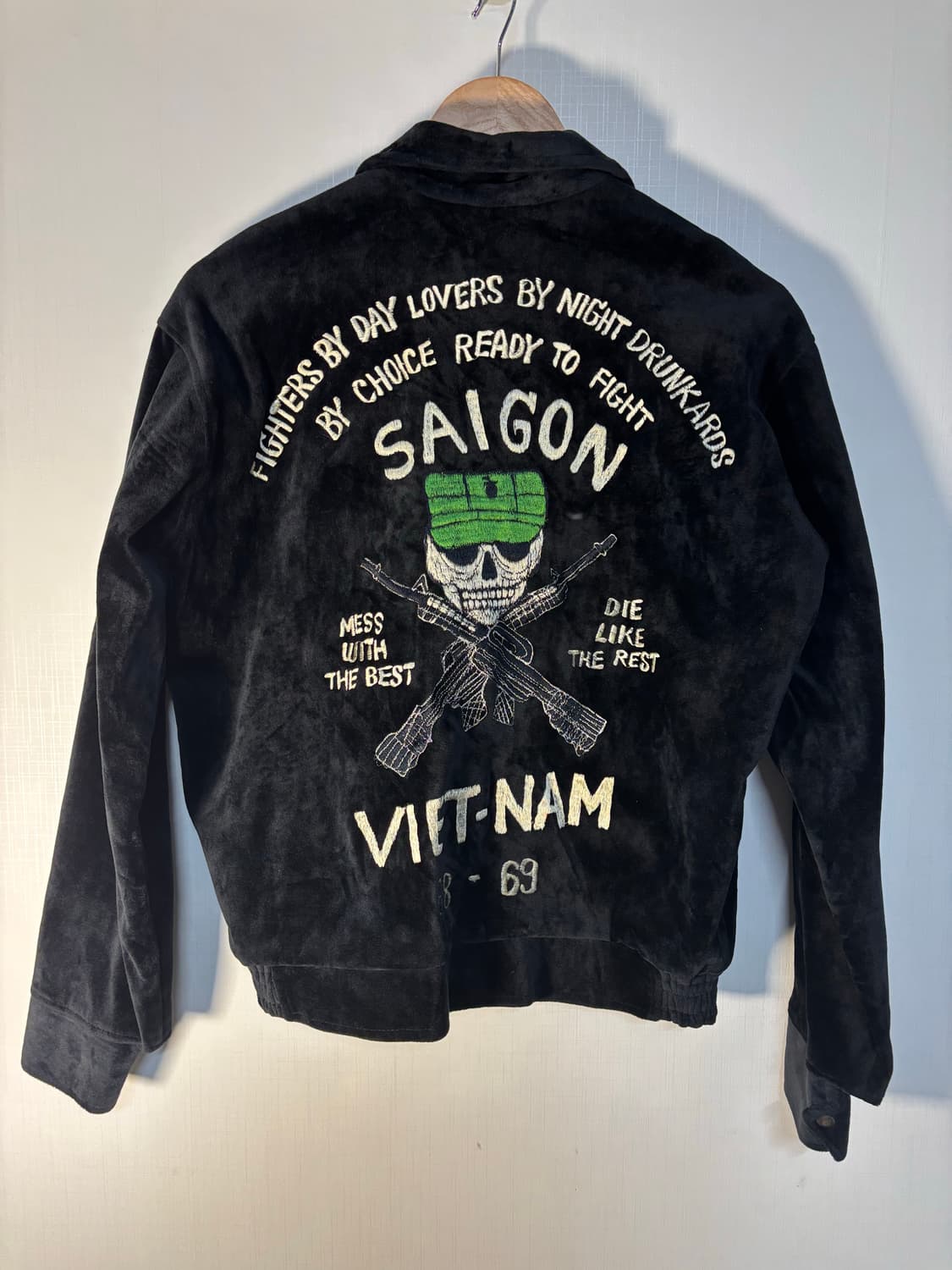 VIET-NAM 빈티지 베트남전 자수 스카잔 자켓 상품이미지1