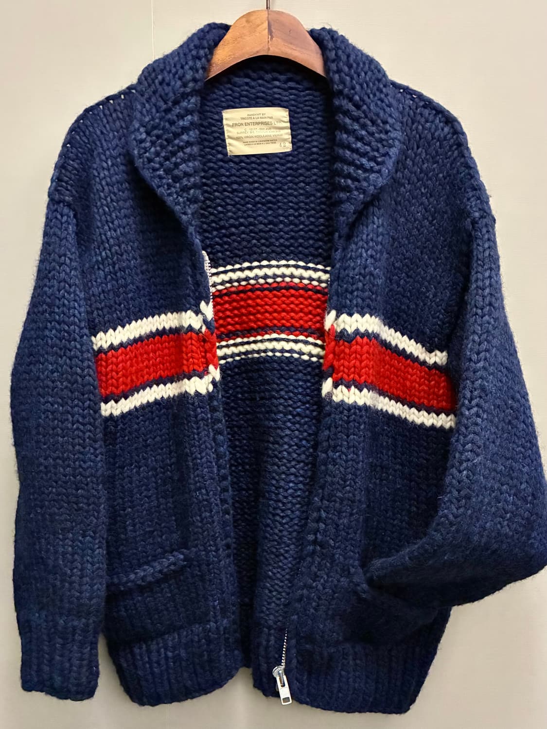 (42/L)CANADA 캐나다 프론 엔터프라이즈 코위찬 니트 가디건 상품이미지8