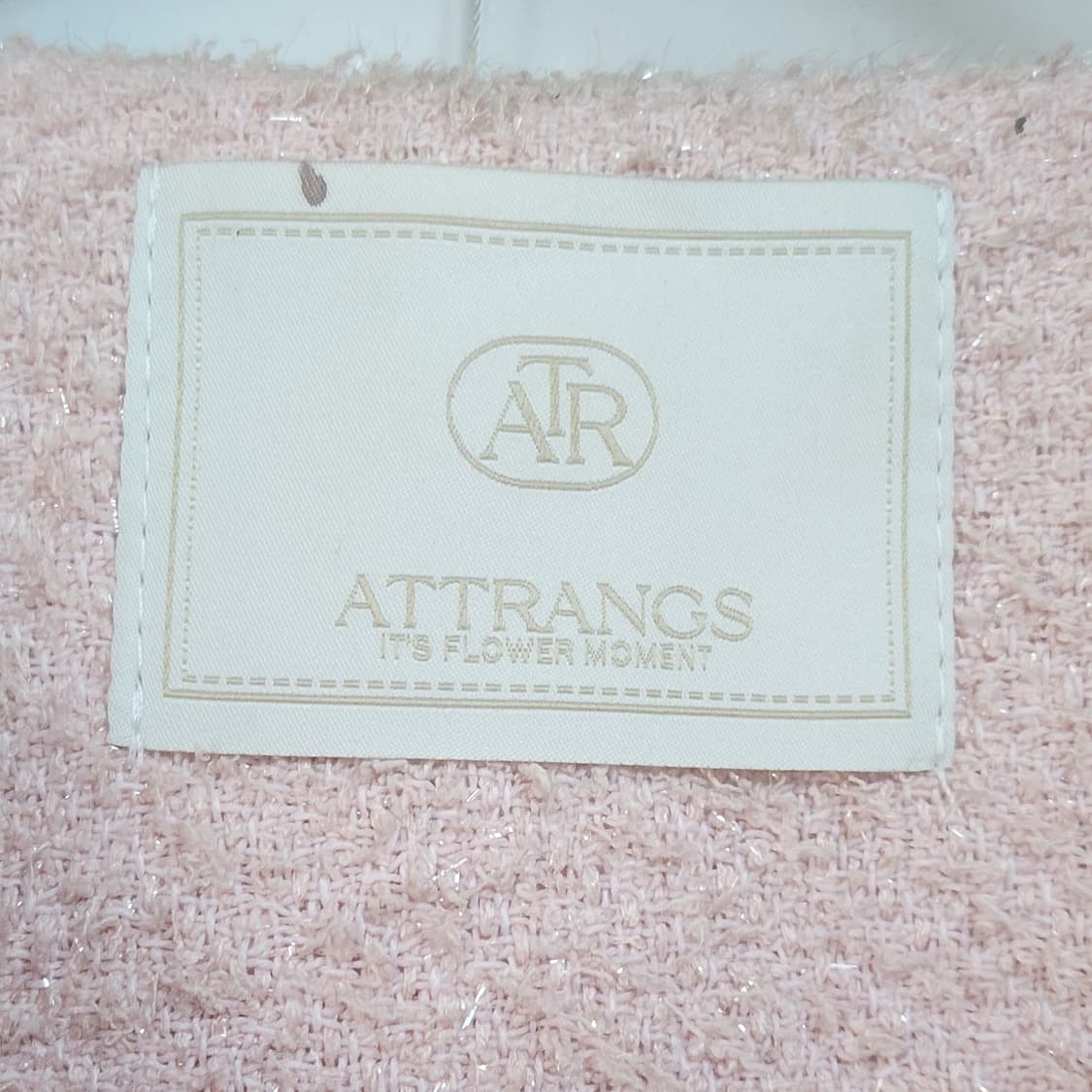 아뜨랑스 핑크 트위드 자켓 상품이미지5