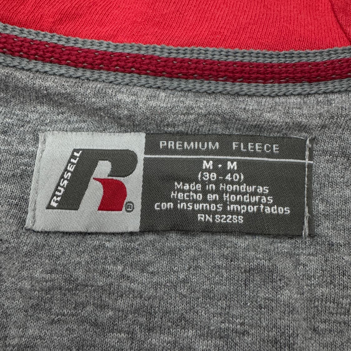 러셀 빈티지 후드집업 레드 상품이미지7