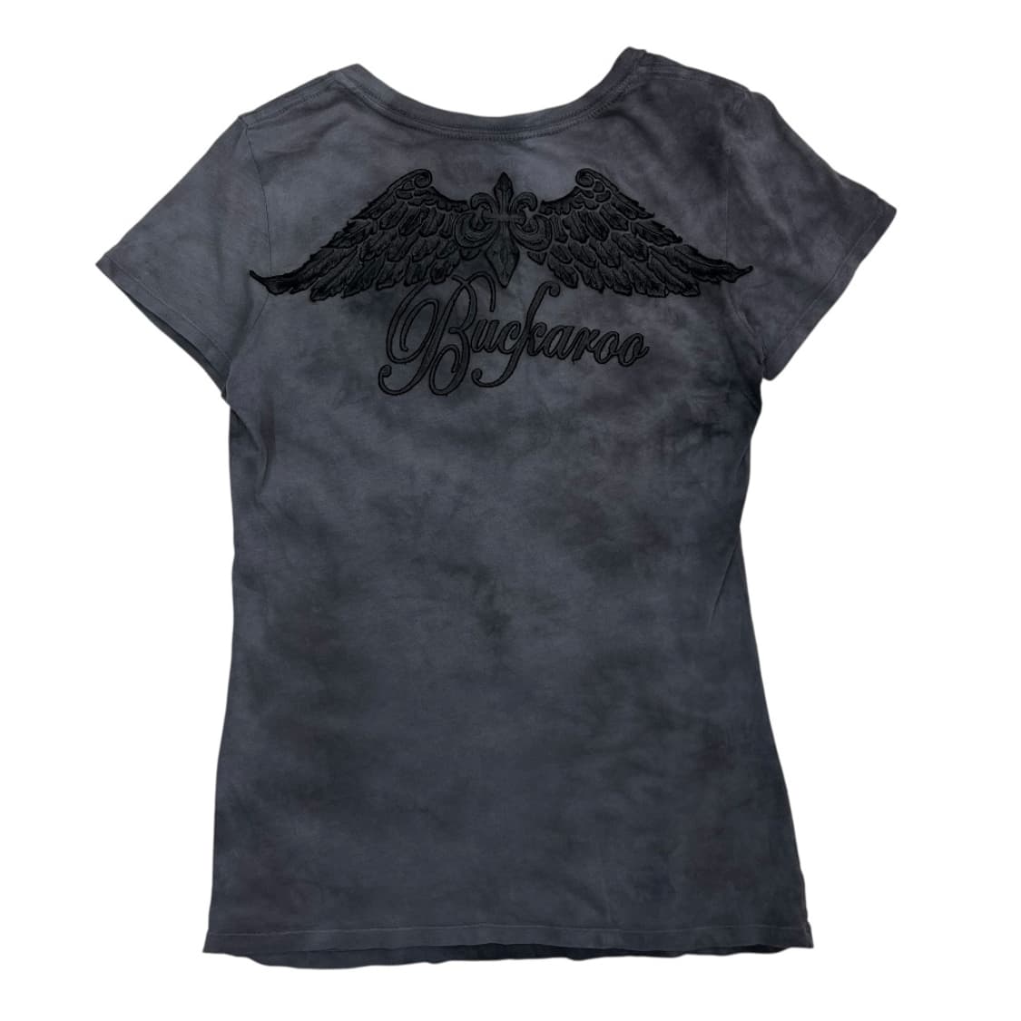 버커루 y2k 프린팅 그레이 반팔티 M 상품이미지4