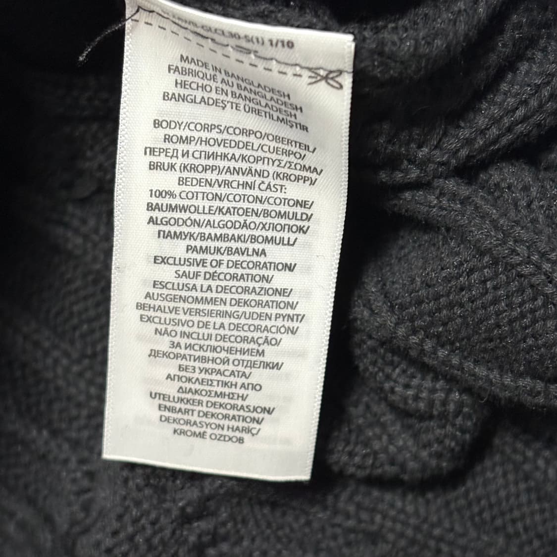 L 폴로랄프로렌 케이블 니트 반집업 상품이미지5