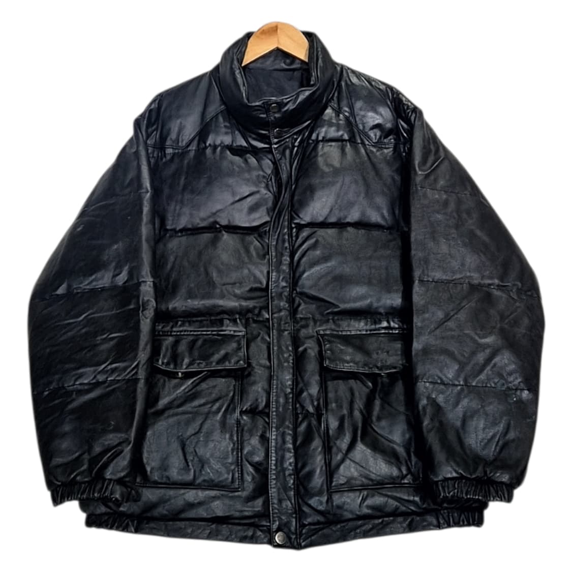 Vtg_소가죽 웨스턴 패딩 점퍼 상품이미지1