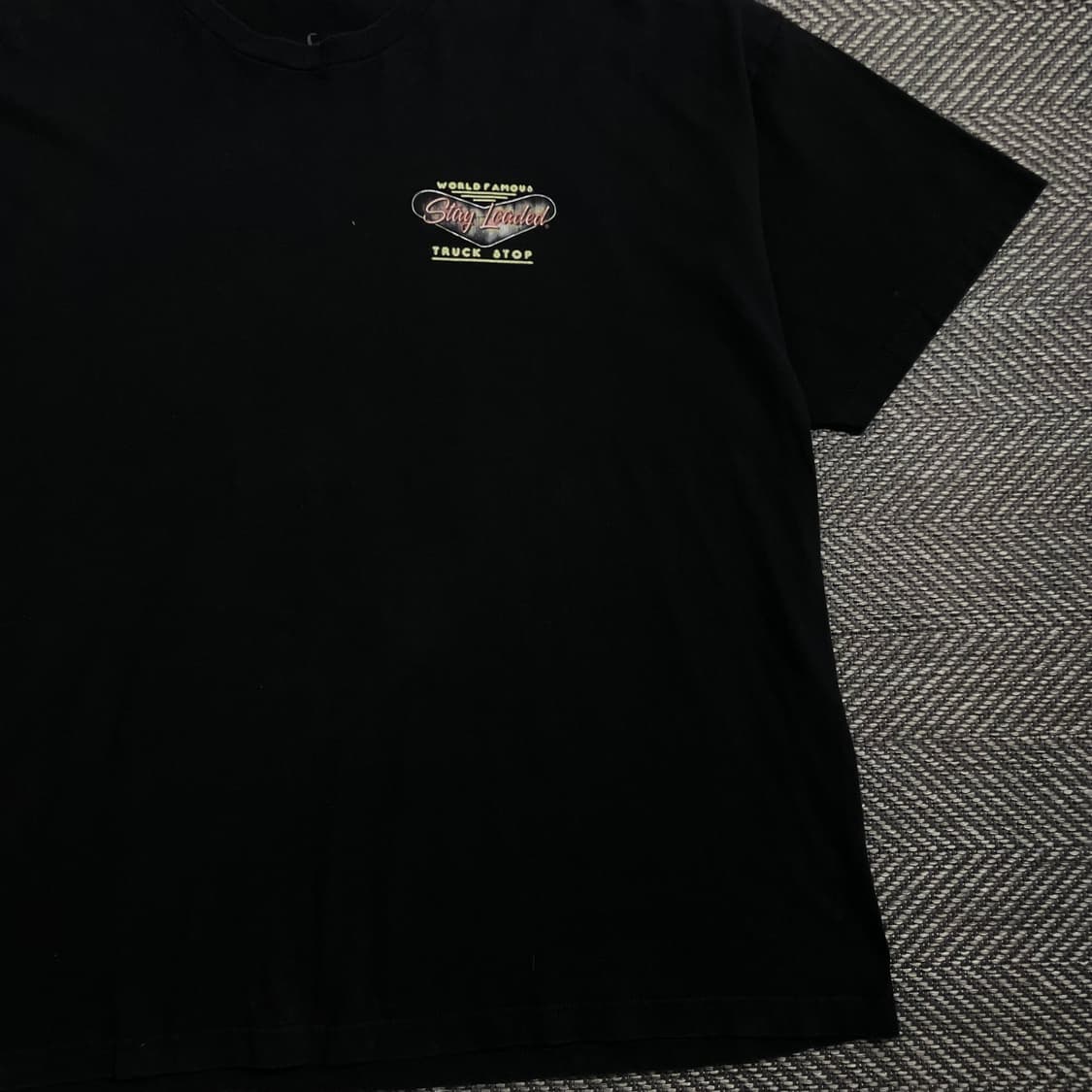 USA 빈티지 트럭 스탑 빅로고 반팔 티셔츠o 4386 상품이미지5