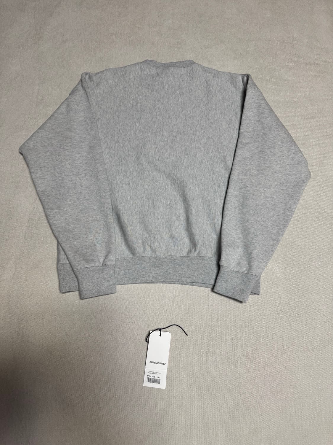 아웃스탠딩 할리데이 맨투맨 멜란지 그레이 M사이즈 새상품급 상품이미지3