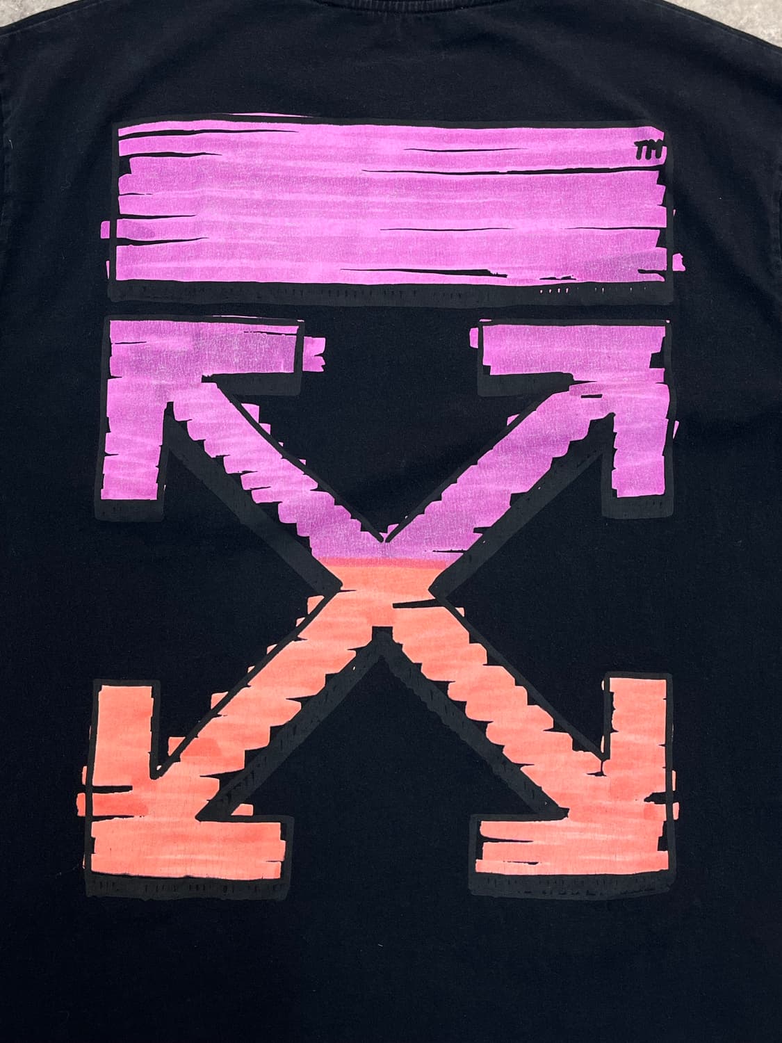 오프화이트 21ss 마커 애로우 반팔티 블랙 M #csz2750  상품이미지7