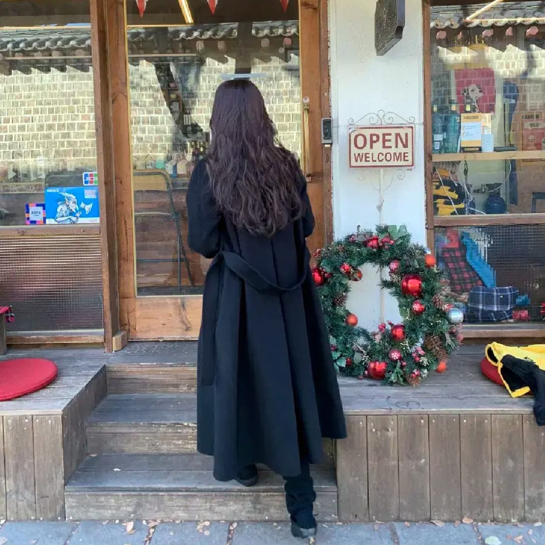 시예(siye) 시예샵 샵시예 블랙 시티 캐시미어 핸드메이드 코트 새상품 상품이미지4