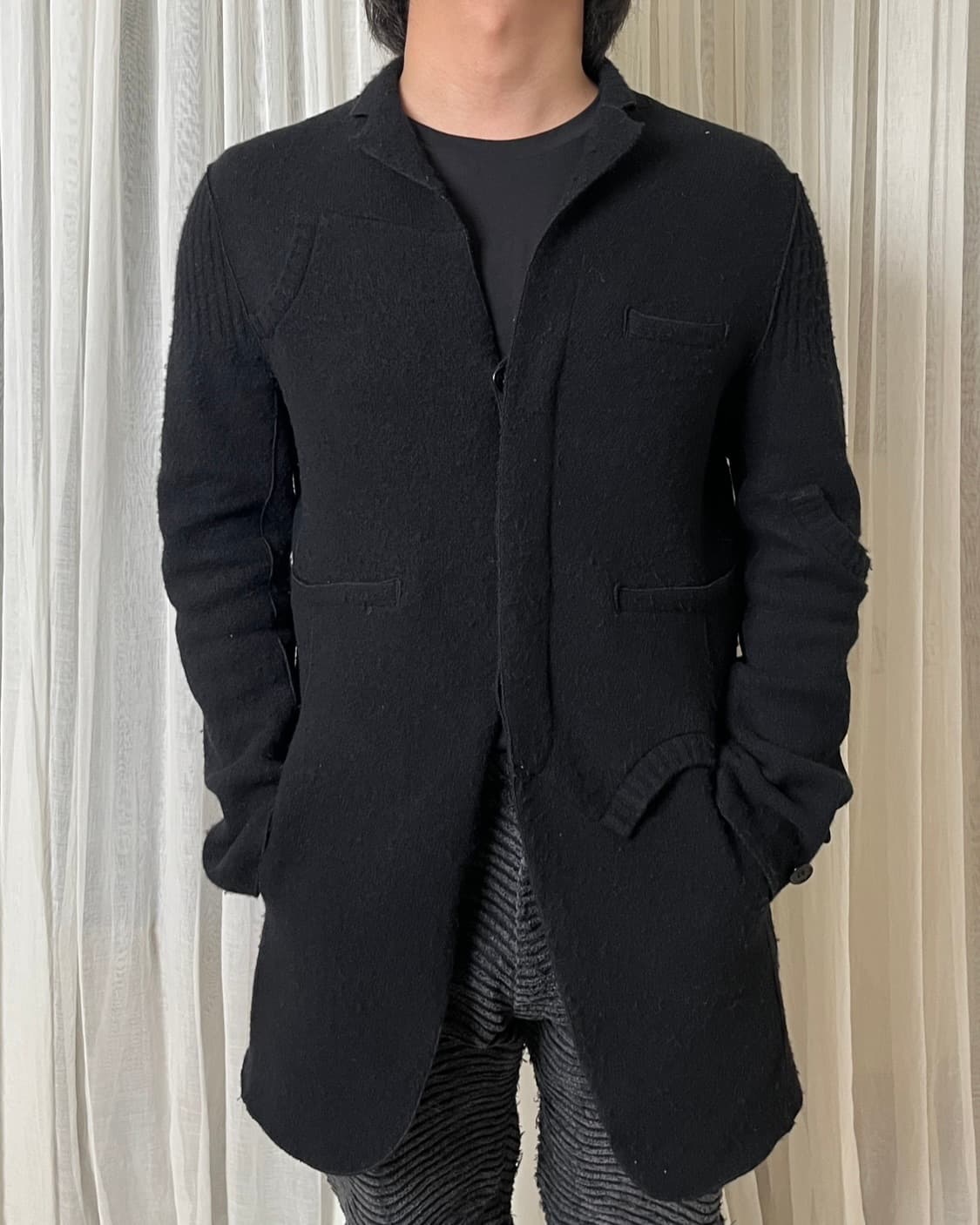 언더커버 11aw 펠트 울 니트 가디건 자켓 undercover 미러기 상품이미지1