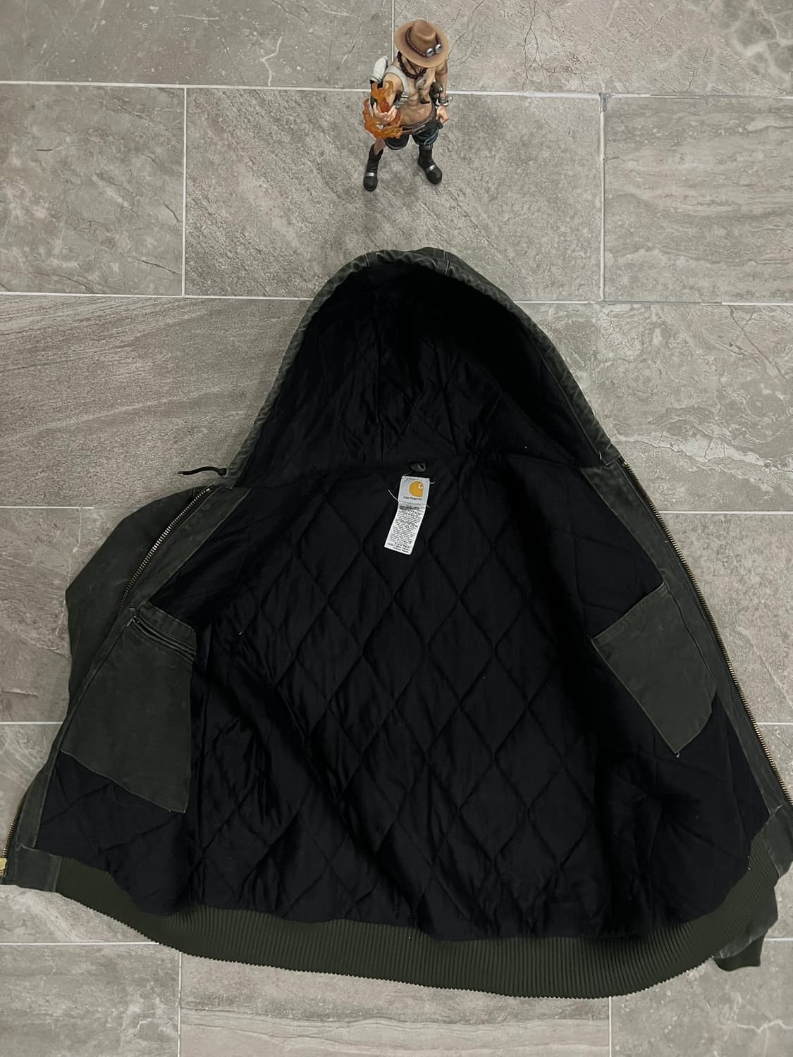 (XL) 칼하트 후드 덕 액티브 자켓 J130 MOS 모스그린 상품이미지3