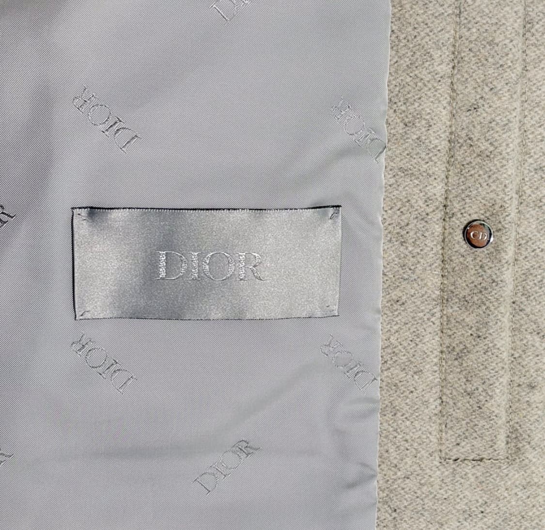 [52] 디올 남성 에크루 까나쥬 블렌드 크롭 블루종 자켓 베이지 그레이 상품이미지8