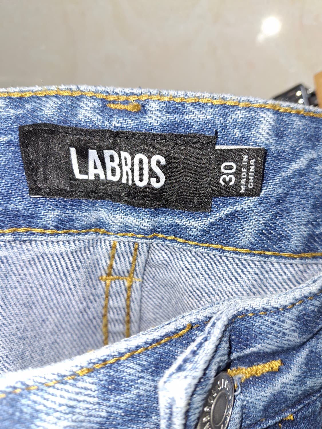 라브로스 714 오리지널핏 데님 라이트인디고 상품이미지7
