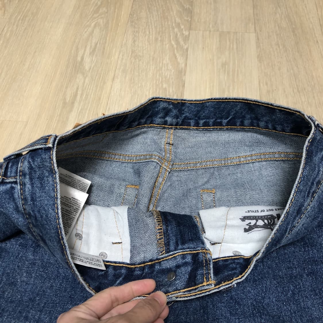 (32) 리바이스 Levi's 505 레귤러핏 중청 워시드 데님 상품이미지3