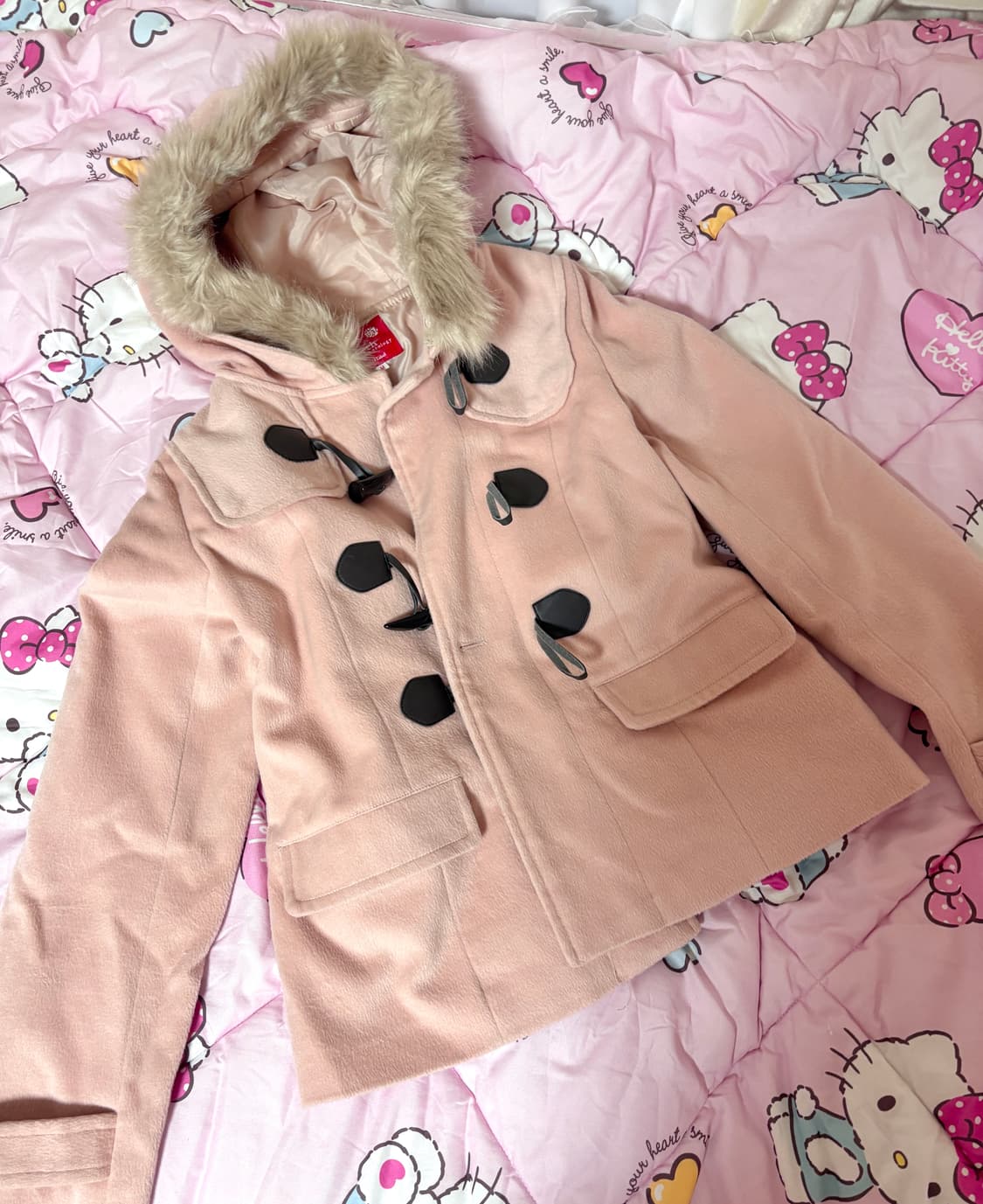 히메갸루 리즈리사깔 떡볶이 코트 상품이미지1